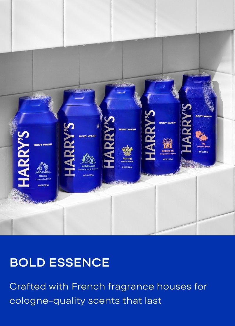 Harry's Body Wash - Rich Lather, Cleansing, Scented Cleanser, Aroma - Available in Five Popular Scents Fragrance Comfort