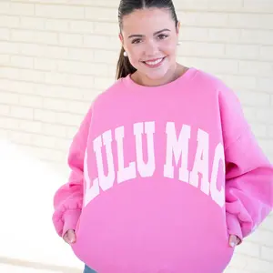 Lulu Mac Sweatshirt Dark Pink Puff