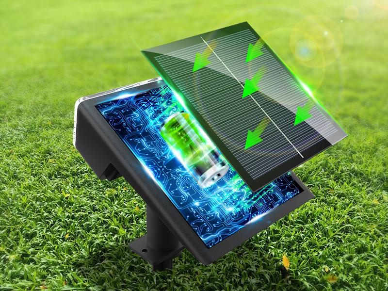 Upgrade RGB Landscape Spotlights,Christmas Solar Outdoor Lights with RGB Cycle Color Changing/Warm White/6 Fixed Color,Brighter with Light-gathering Concave Lens,Auto ON/OFF & Waterproof for Walkway Backyard Patio Yard Garden Halloween Accent Lightingng