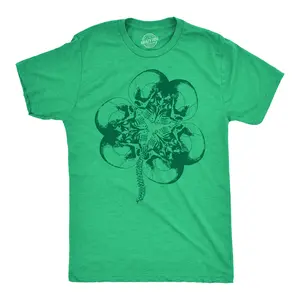 Mens Funny T Shirts Bone Shamrock Sarcastic St Patricks Day Tee For Men Mens Funny T Shirts Cool Vintage Fashion T-Shirt Gift Classic Menswear Saint Patrick's Day Apparel for Men Novelty Tees for Guys Green -
