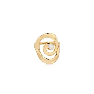 Ettika Aura Swirl Ring with Elegant Design and Smooth Finish