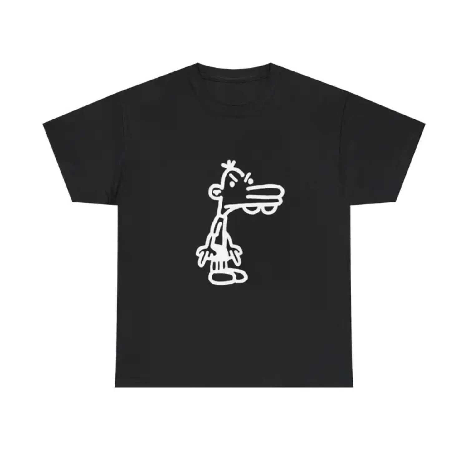 Funny Inspired Wimpy Kid Meme Graphic Tee Heavy Cotton Casual Basketball Aesthetic Oversized T-Shirt for Men