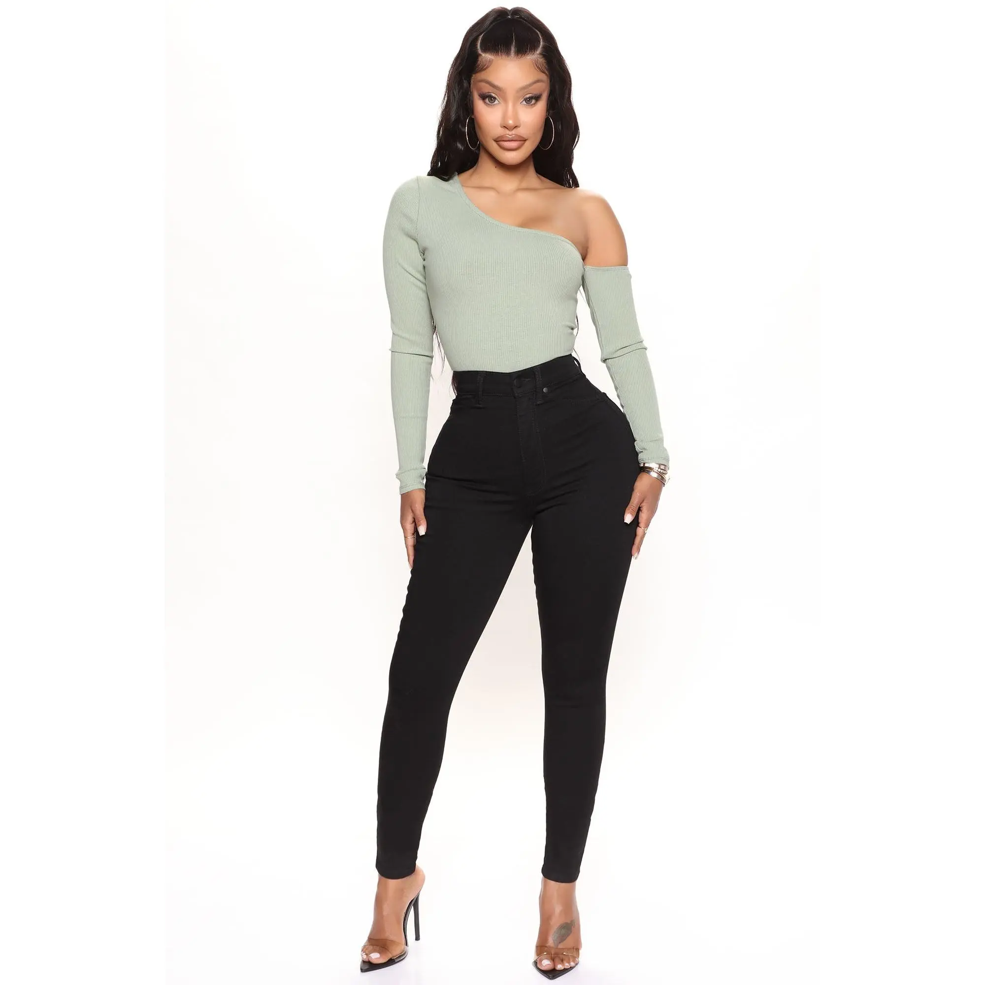 Flex Game Strong Super High Rise Skinny Jeans - Black