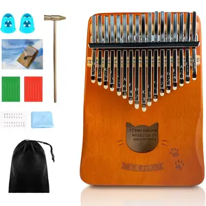 17/21 Keys Kalimba Thumb Piano 17/21 Keys,Portable Wood Finger Piano,Easy to Learn Musical Instrument Gift for Adults Beginners