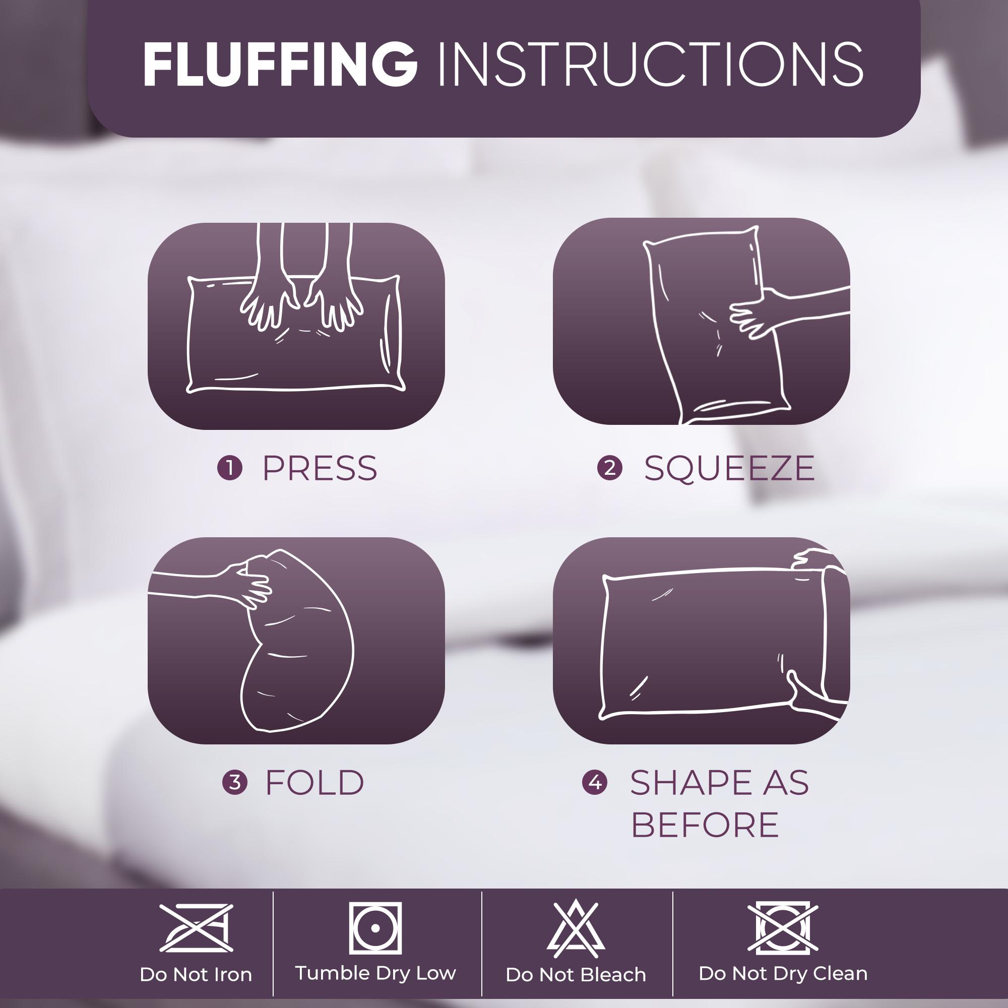 Utopia Bedding Bed Pillows for Sleeping - Set of 4 Gusseted Pillows Set - King, Queen, & Standard Size (White)