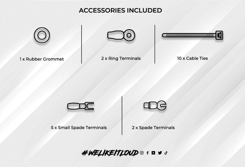 4-GA CCA Amplifier Installation Kit - RED