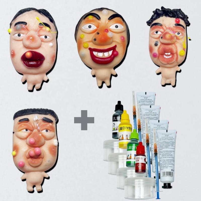 Popping Pimple Squishy Toy Fast-rebound Squeeze Toy with Funny Faces for Stress Relief and Fun Personalized Design Ultra-squishy Silicone with Non-Toxic Red Dye and Durable Tool Popping Pimple Squishy Toy Fast-rebound Squeeze Toy with Funny Faces for Stress Relief and Fun Personalized Design Ultra-squishy Silicone with Non-Toxic Red Dye and Durable Tool