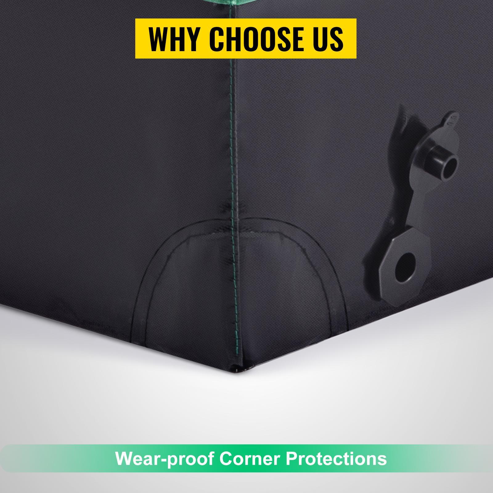 VEVOR Outdoor Storage Box Patio Deck Box 230 Gallon Waterproof PE Tarpaulin Light Organiser