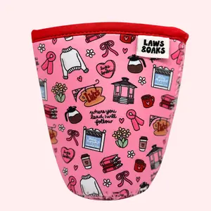 Luke + Lorelai Coffee Sleeve Gilmore Girls Inspired Reusable Neoprene Cup Sleeve Eco-Friendly Comfortable Drink Sleeve for Iced Coffee Drinkware Acessories