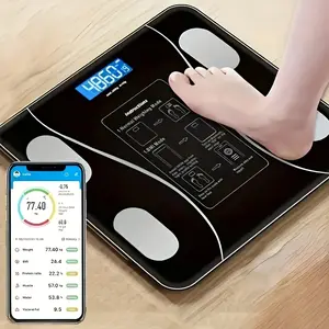 Smart Scale with App Sync, Body Composition Analysis, Bluetooth Weight Scale Body Fat Monitor Large Digital Bathroom