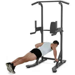 Power Tower Pull Up Bar & Dip Station, 450LB Weight Capacity, Heavy-Duty Carbon Steel Free Standing Home Gym for Pull-Ups, Dips, Leg Raises