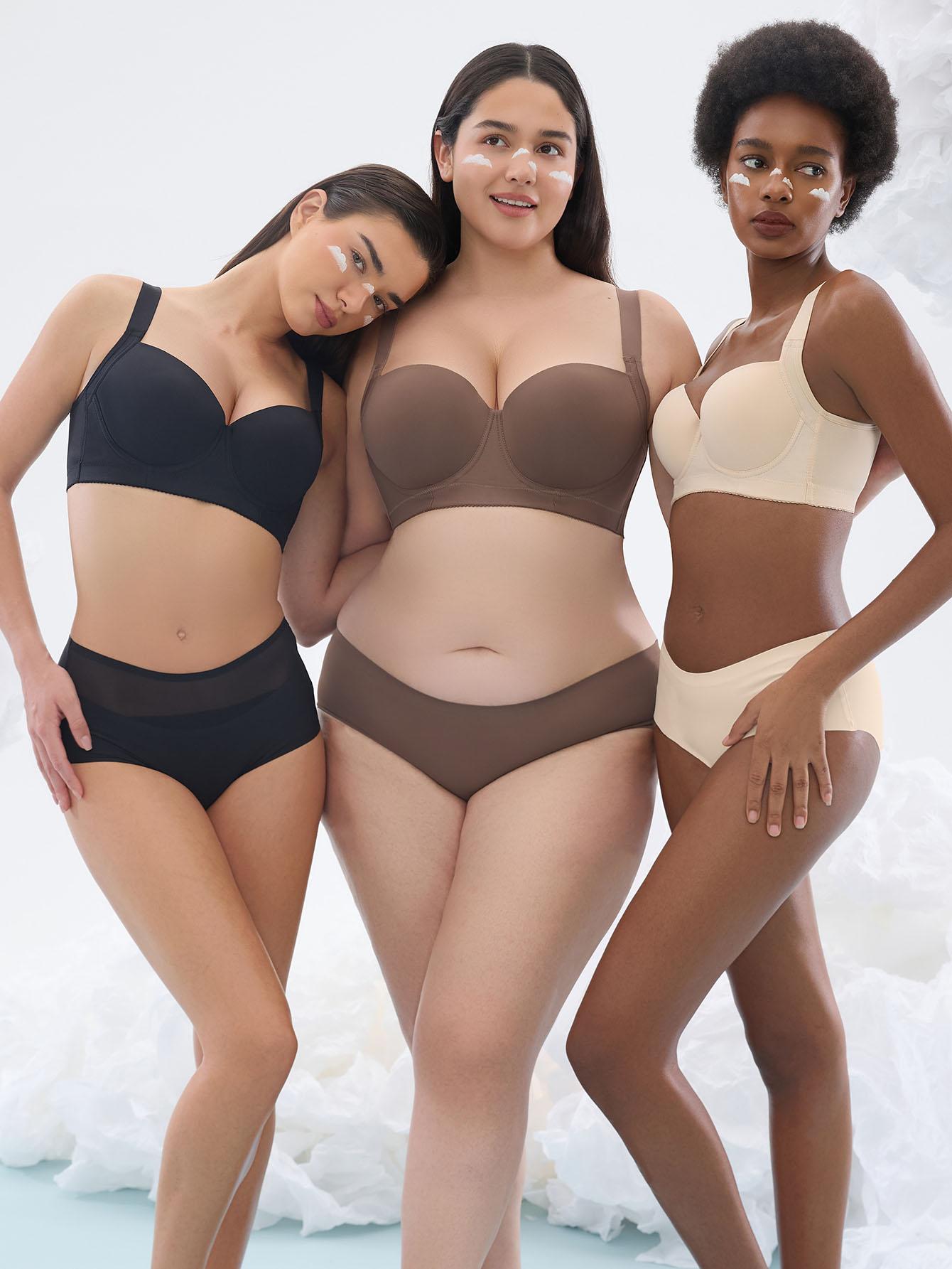 Mimilemon 3PCS Cozy seamless bra  push-up Full coverage bra for women everyday Comfort  full cup bra Seamless Tshirt Bras Sports Bra Bralette Basic Comfortable Fit Womenswear Everyday  TikTokShopBlackFriday Close comfortable Bra