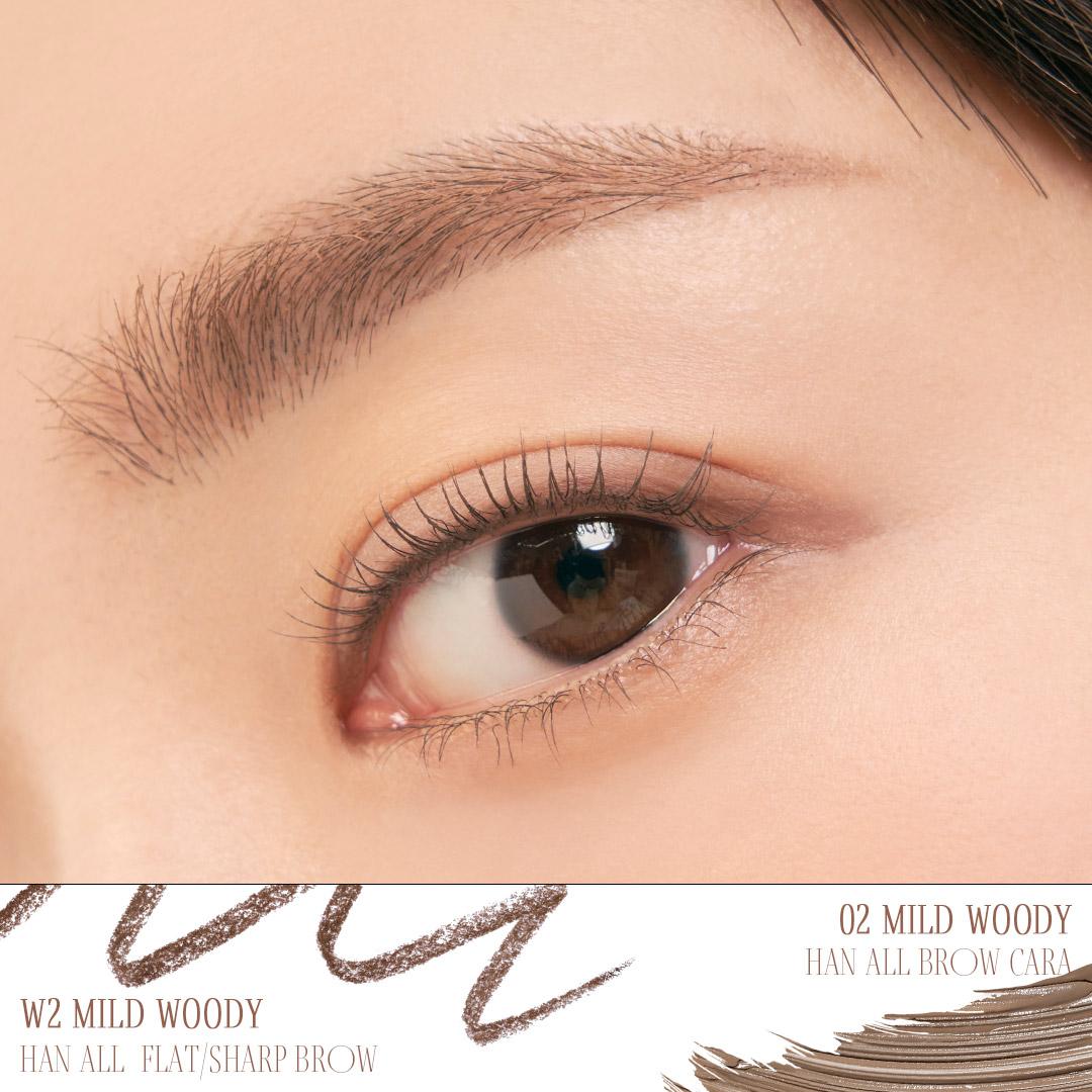 [rom&nd Official Shop] rom&nd Han All Brow Cara 9g, Tinted Eyebrow Mascara, Long Lasting, Eyebrow Fixing,Matte, Beige
