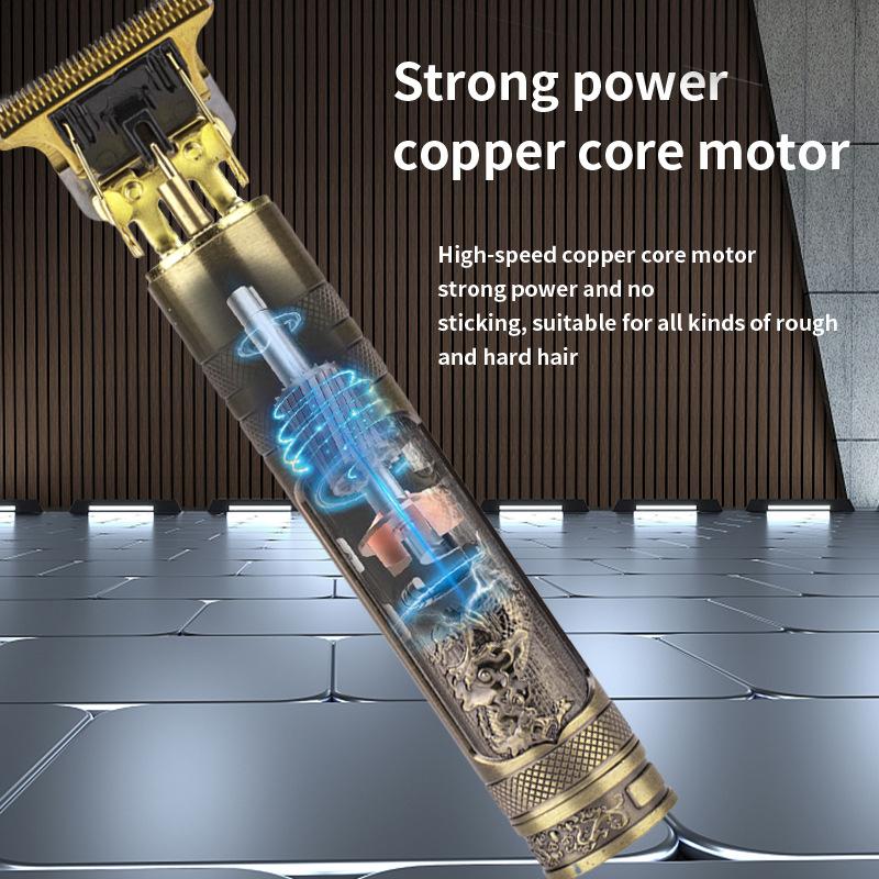 HENA T9 Professional Hair Clipper & Trimmer High Speed Copper Motor Washable T-Blade for Precision Fades All Hair Types