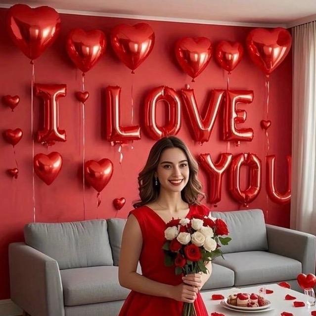 Valentines Balloon Bouquet