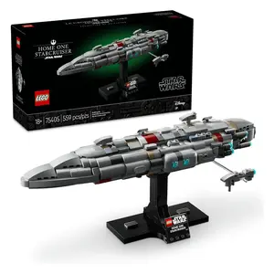 LEGO Star Wars Home One Starcruiser Buildable Spaceship Toy Model Kit (75405)