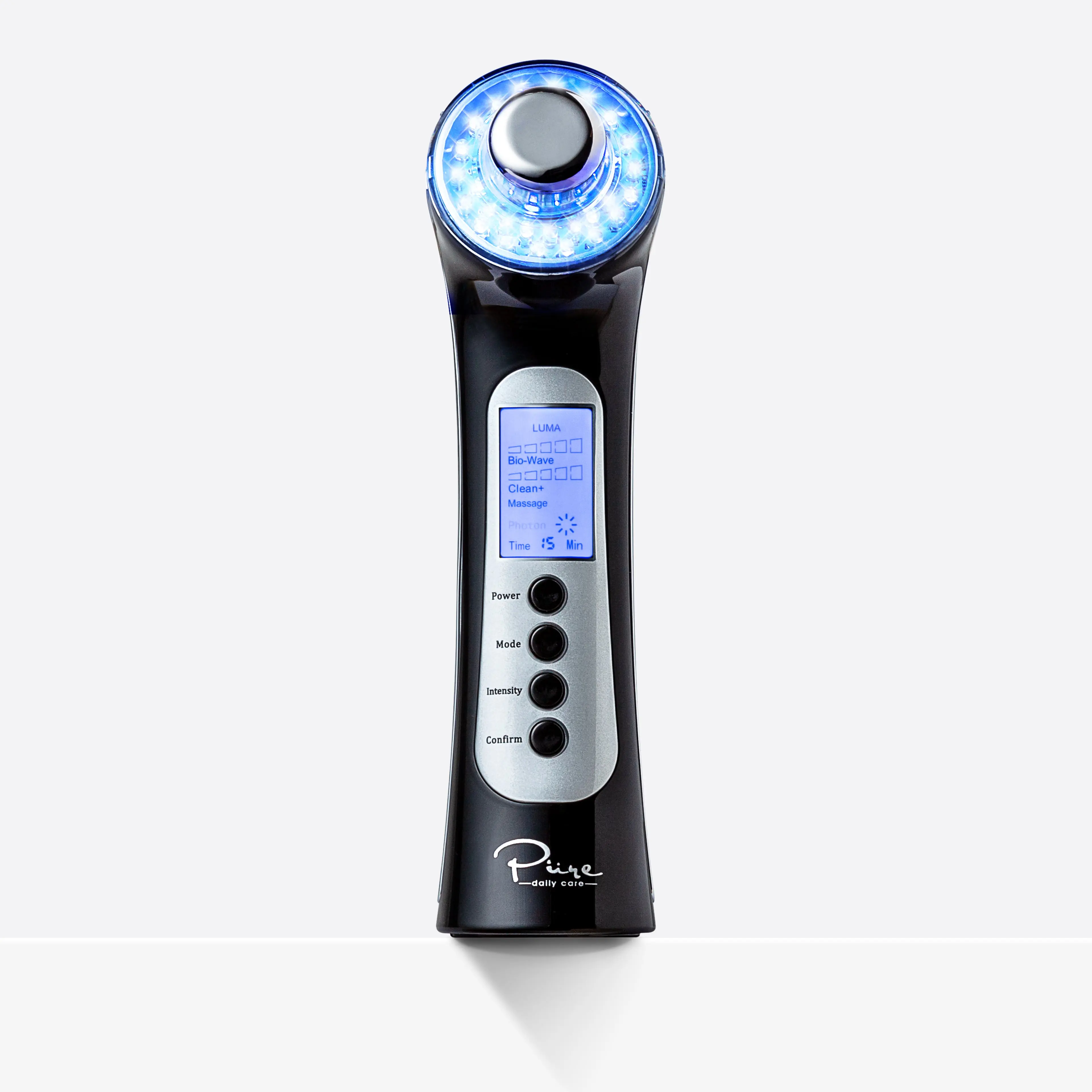 Luma Skin Therapy Wand Facial Skin Care with LED Light Therapy & Wave Penetrating Cell Stimulation by Pure Daily Care