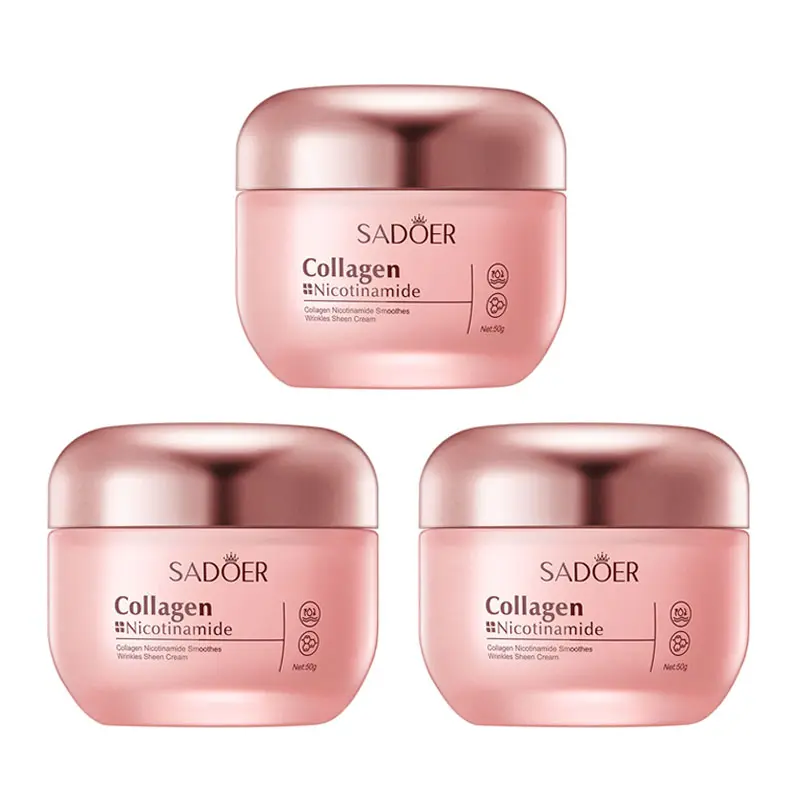 3PCS Brightening Cream | Collagen & Niacinamide | Advanced Radiant & Firming Formula | Deep Hydrating K-Beauty Facial Care for Glowing Skin