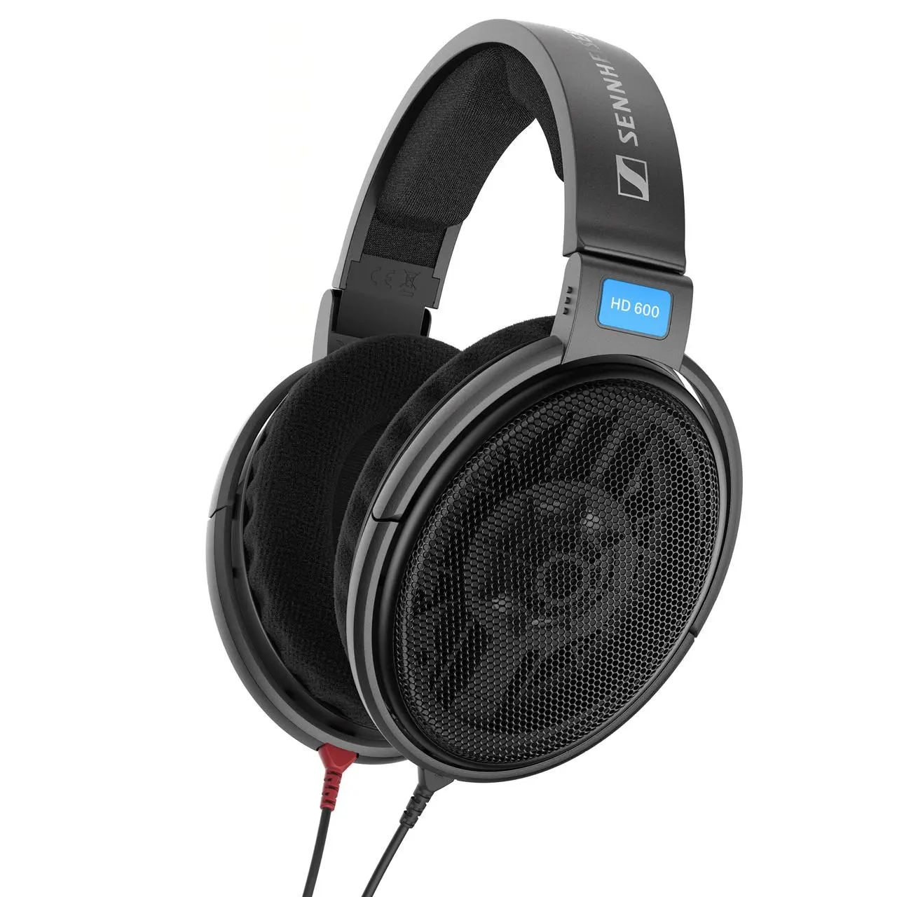 Sennheiser HD 600 Open-Back 3.5mm A/V Cable Wired Audiophile Headphones, Plug-Connected, Stereo Sound, Metal Construction, Transparent Design, Aluminum Components, with Manufacturer Warranty, 3.5Mm A/V Cable Wired Headphones