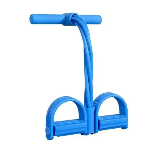 6-Tube Pedal Ankle Puller Resistance Bands Set, Natural Rubber Adjustable Pedal Bands with Assist Grip Handles, Beginner-Friendly for Athletic Training & Home Workouts, Assist Grip Resistance Bands