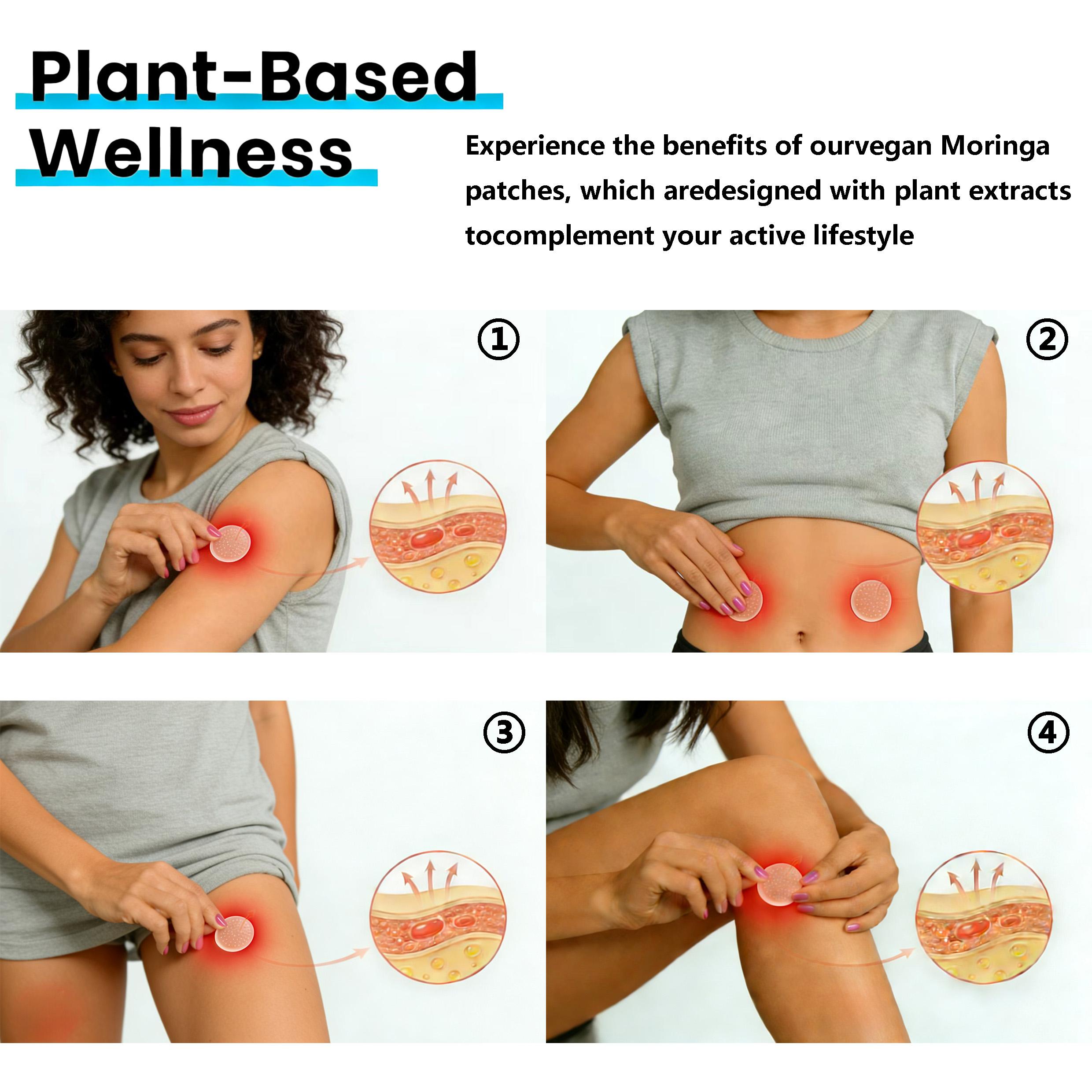 MORBEA Moringa 10-In-1 Advanced Nano Microdarts Patch Highly Absorbable Firms Skin with Natural Ingredients for All Skin Types Maximum Absorption