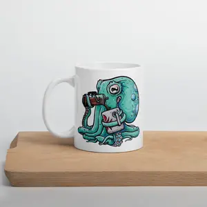 French Press Freddie Common Octopus Ceramic Mug