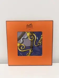 Pre-owned HERMÈS Silk Bag Accessories Hermes Blue Carre 90 H26020543