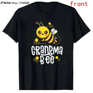 Grandma Birthday Tee – 100% Cotton Family Bee First Bee Day Shirt
