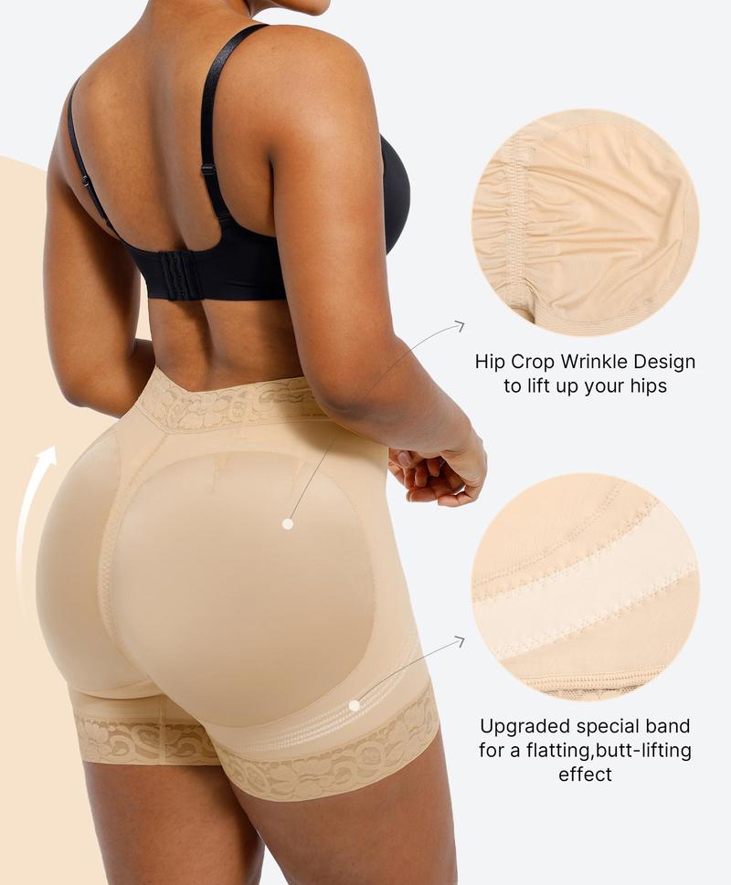 Shapellx AirSlim Mid-rise Lace Butt Enhancer Shorts Comfort Leg Shaping Womenswear  Shapewear