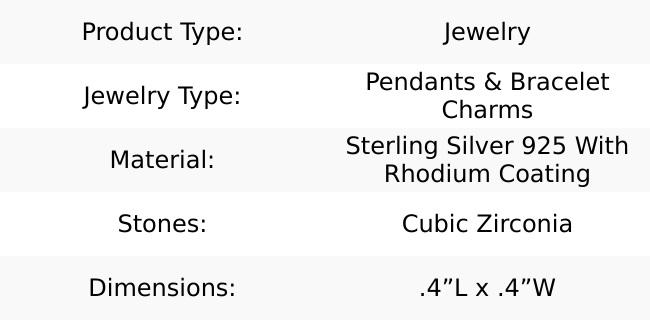 Sterling Silver Jerusalem Palestine Charm