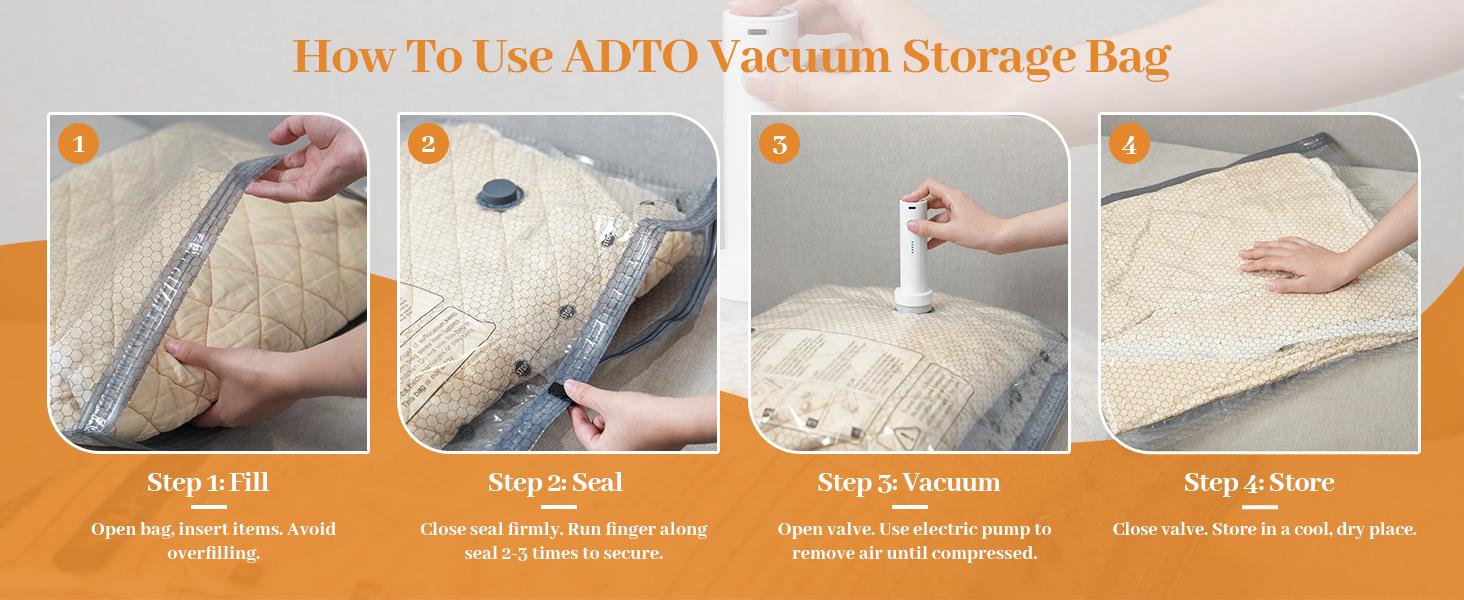 [2026 Upgraded] Cordless Travel Vacuum Bag Set with USB-15/9 Pack Vacuum Compression Storage Bags,Savers for Clothing & Travel Essentials. Zipper Pouches, Outdoor Packing System, Hand Organizer, Christmas Variety Pack