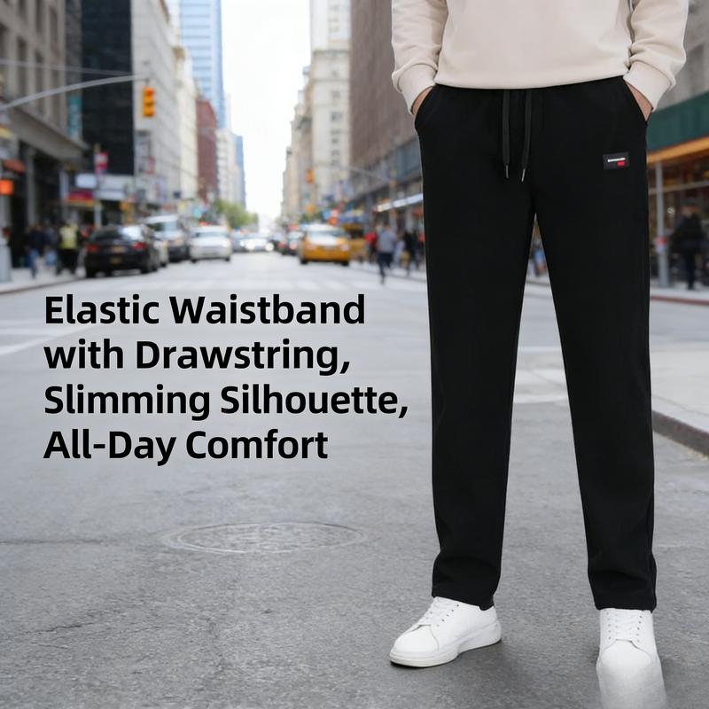 2PCS Striped Pants Thick-Waist Spring-Autumn Men's Casual Pants, Loose Pants, Straight-Leg Pants, Fashionable Men's Pants, Comfortable Fabric, Stripes