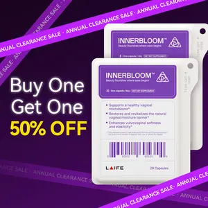 2 Pack of Laife InnerBloom–Vaginal Immunity Support-The World’s First Plant- Urinary Wellness, Digestive Balance, Immune Support & Natural Energy – with Probiotics, Damiana, Flaxseed, Cranberry Extract, Urolithin A & Creatine–28 Capsules