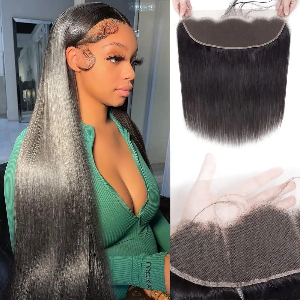 [Riverwood] 5x5 4x4 13x4 Lace Closure&Frontal 100% Human Hair Body Wave Straight Deep Wave 150% Natural Black 10-20inch Budget Friendly