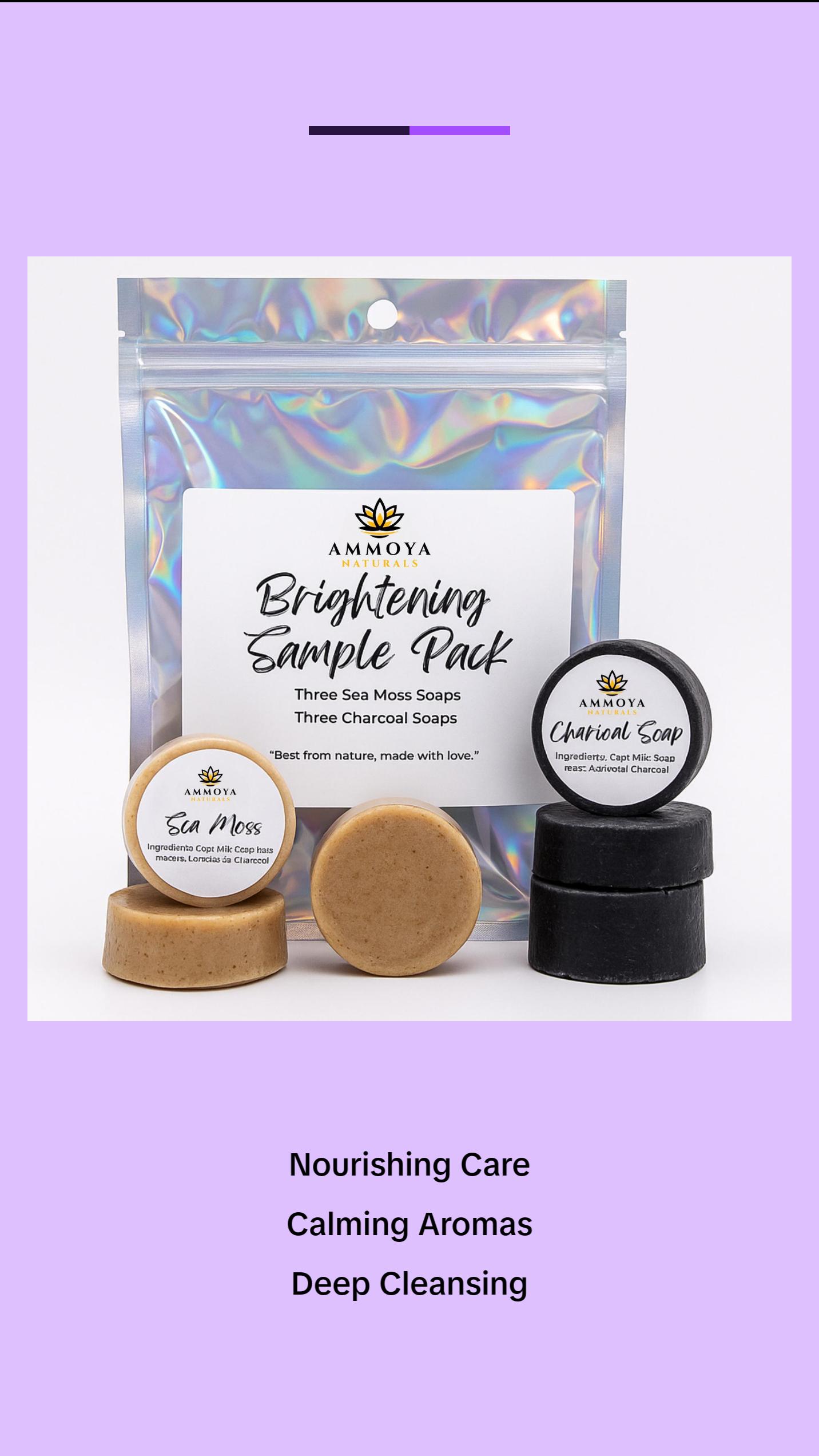 6 Piece Sample Soap Pack Skincare Face and Body Soap 6 Piece Sample Soap Pack Skincare Face and Body Soap