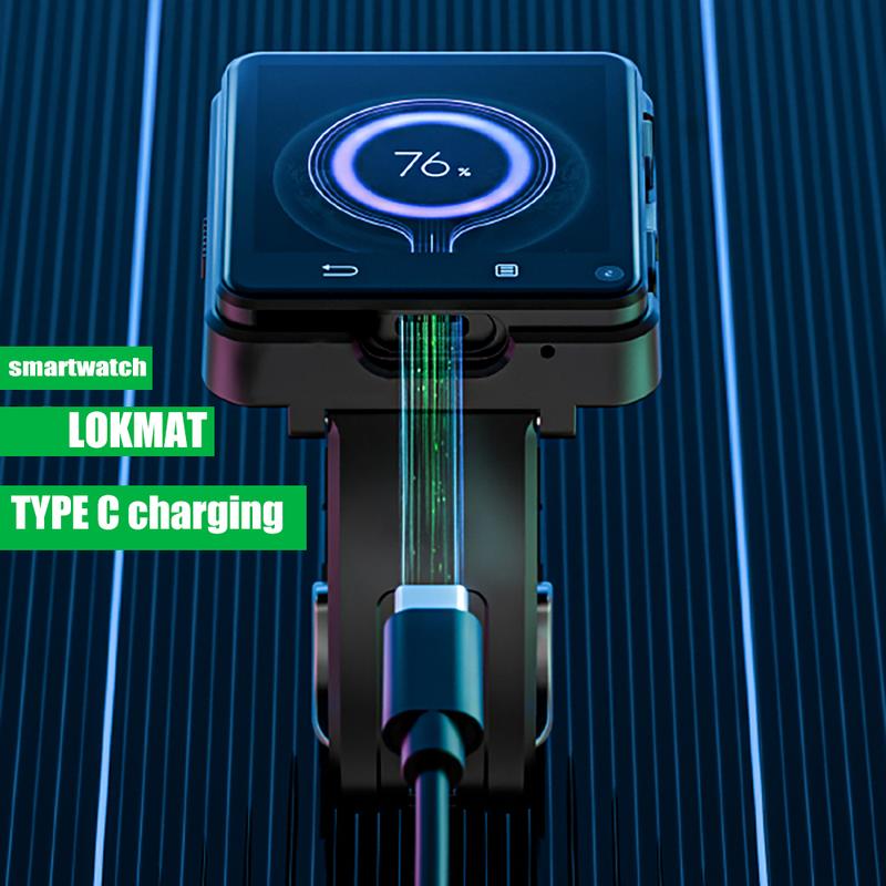 LOKMAT Smartwatch, Android 11 System, 64GB Storage, Dual Camera, Sim Card Support, 2.64 Inch Large Screen, GPS Real-Time Navigation, Detachable Case,Download Apps,Video Call,Voice Call,Recording,Tack Photos,Play Games