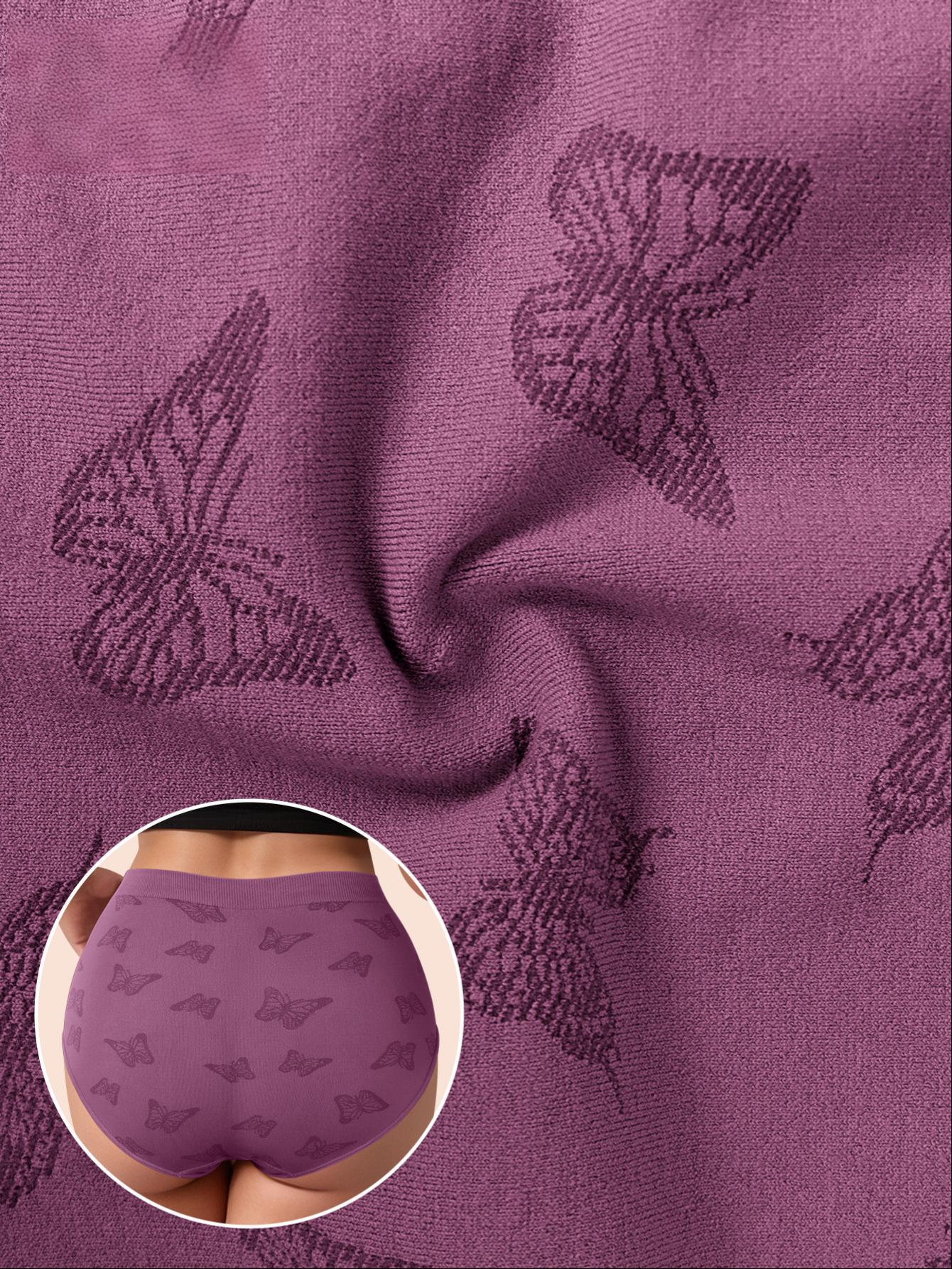 Plus Size Seamless Low-Rise Panties Set (4/5/7 Pack), Soft Stretch Printed Underwear for Women, Breathable & No Show, S–5XL visibly  plus  size SpringStatements