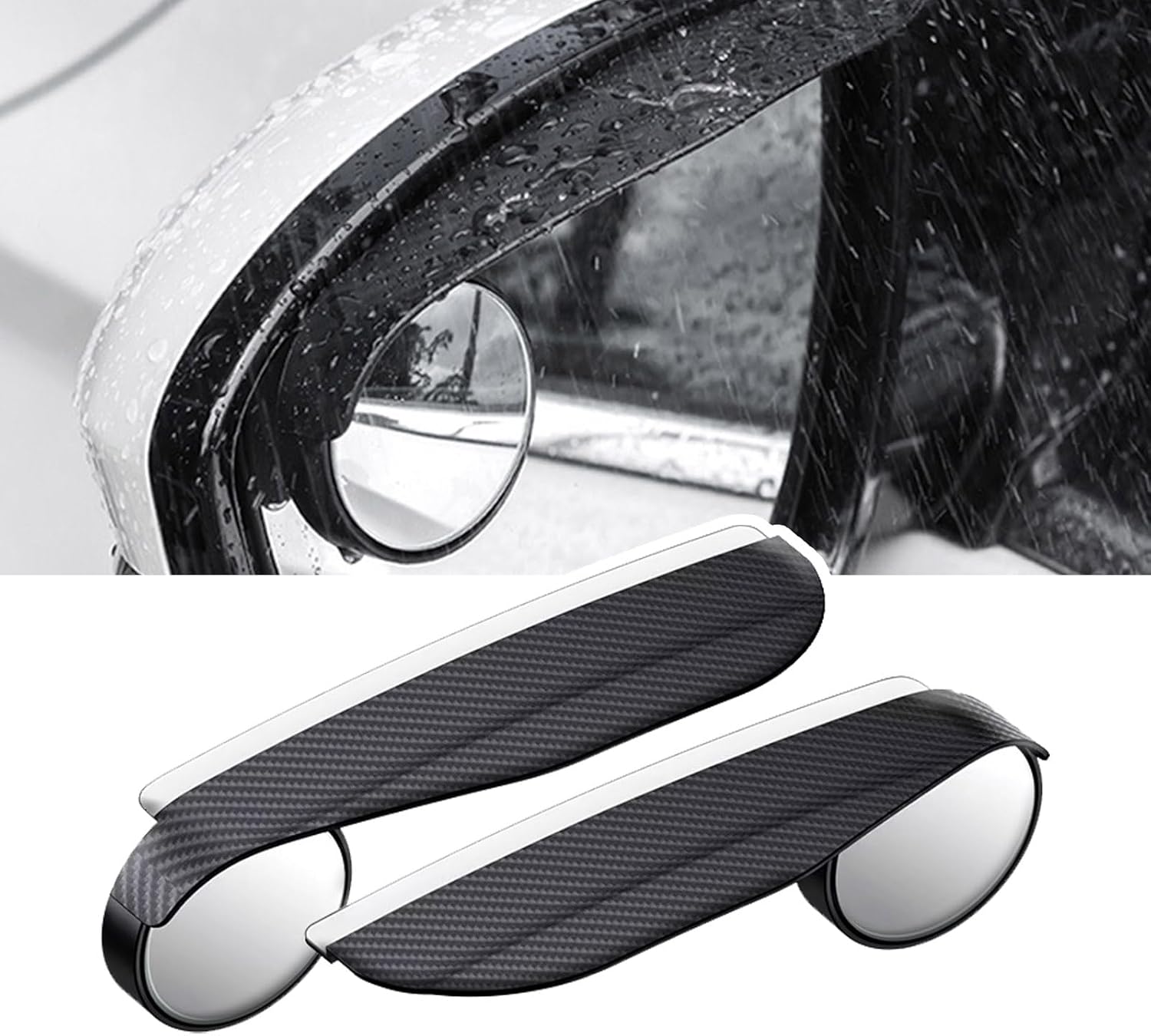 [Free !ship] Blind Spot Mirror 2Pcs Suction Cup for Car Ultra Rearview Side Mirror Rain Eyebrow Wide Angle View Automotive Safety Accessory 360 Adjustable Ultimate Rear Enhanced Visibility Driving Confidence Round Convex Mirror Car Ideal Parallel Parking