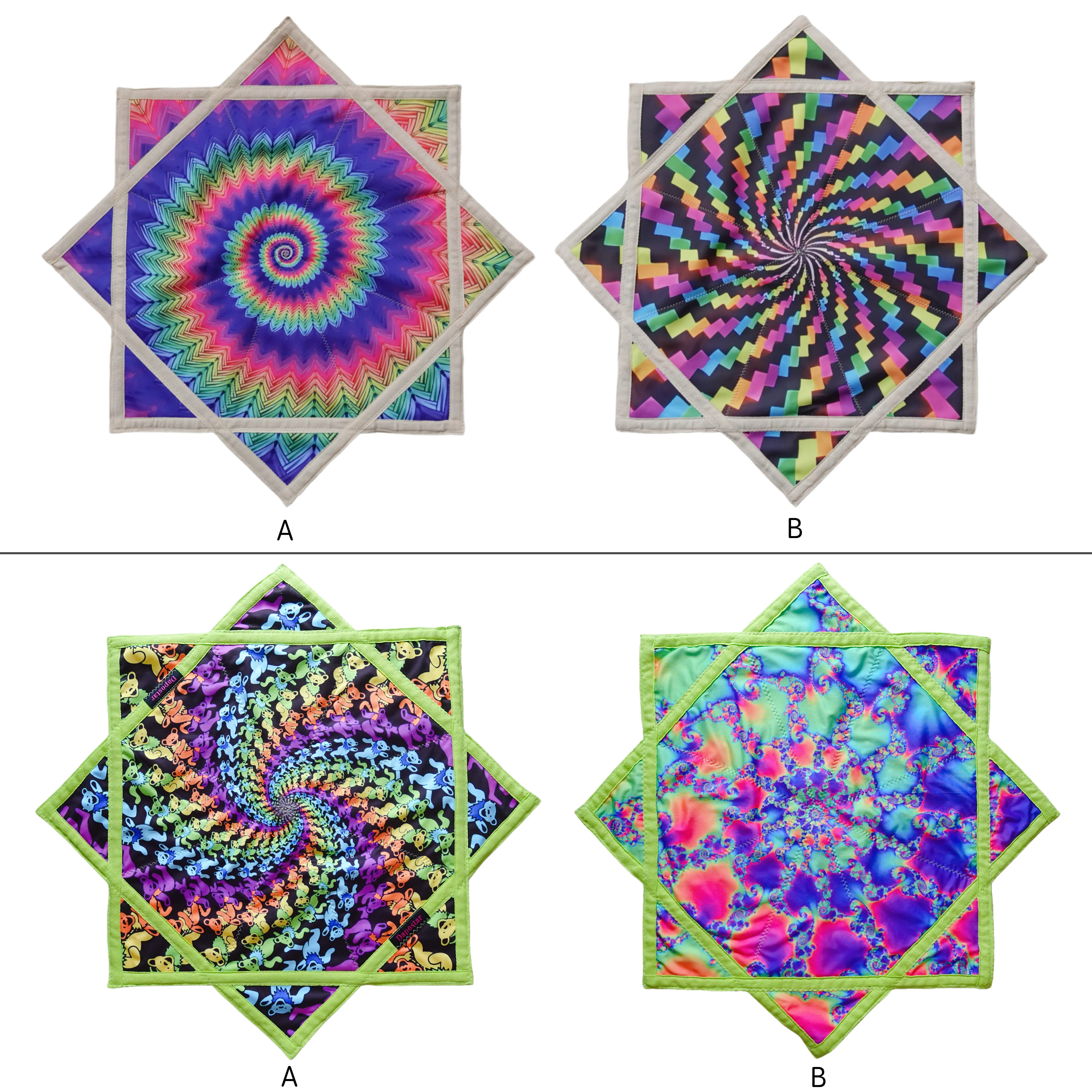 Dapostar Best-Selling 2-Piece UV-Printed Combo Set, Luminous Glow-in-the-Dark UV-Glow Item with 67cm Diagonal Size