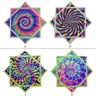 Dapostar 2-Piece UV Printed Glow-Ready Disc Sports Combo Set - 67cm, 400g Weight, Purple Fluorescent Soft Double-Sided, Glow in the Dark UV Visibility, No Special Compromises on Performance