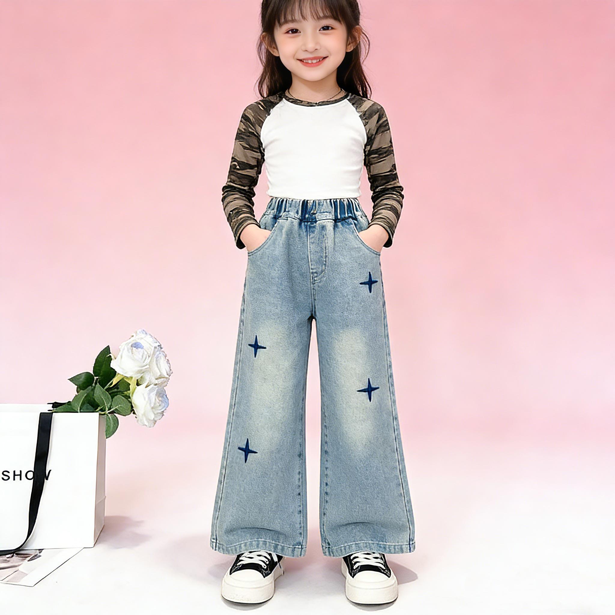 Children's Jeans - Comfortable Soft Material, Age Appropriate, Versatile for Various Tops, Easy Care, Perfect for Young Kids