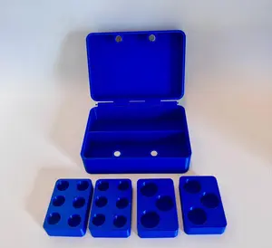 Peptide Vial Case That Evolves With You — Modular + Magnetic + Caps (Swappable Inserts) Medication Storage Box Organizer