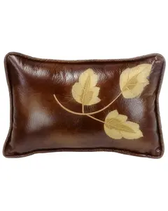 Hiend Accents Unisex Highland Lodge Faux Leather Lumbar Pillow - Lg1860p5