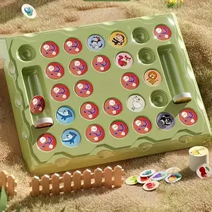 Memory Chess Board Challenge Game, Flip Matching Board Memory Toy, Boosts Memory & Observation Skills, Interactive Parent-Child Game, Ideal for Multiplayer Family Fun