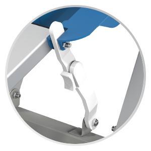 VINGLI 4 Ft Camping Picnic Table Set with 4 Seats with Umbrella Hole Folding Lightweight Suitcase Card Table-220 Lbs Support Aluminum Frame, Plastic RV Tabletop for Barbecue,Travel,Outing,Gathering