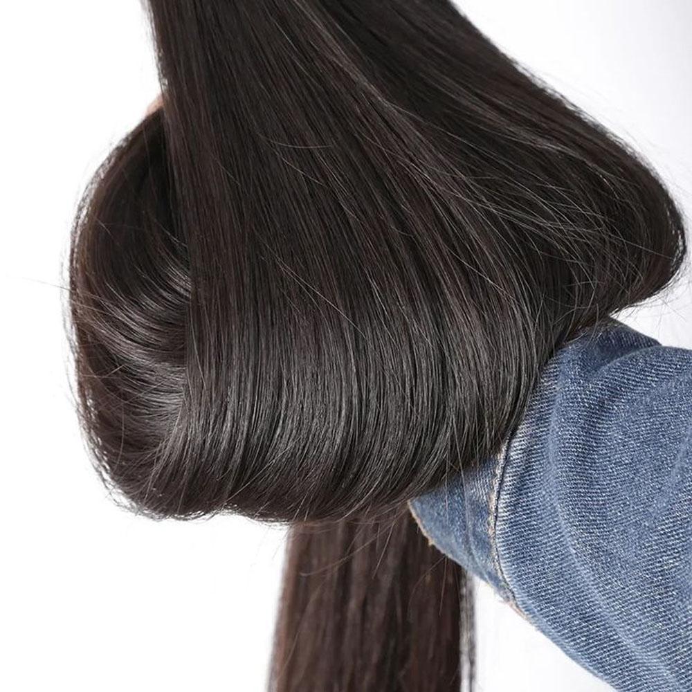 Rovess Straight12A Brazilian Hair Bundles 3/4 Bundles Long Hair 16-30Inch Extensions  Human Hair Natural  Black 100%  Raw Virgin Hair