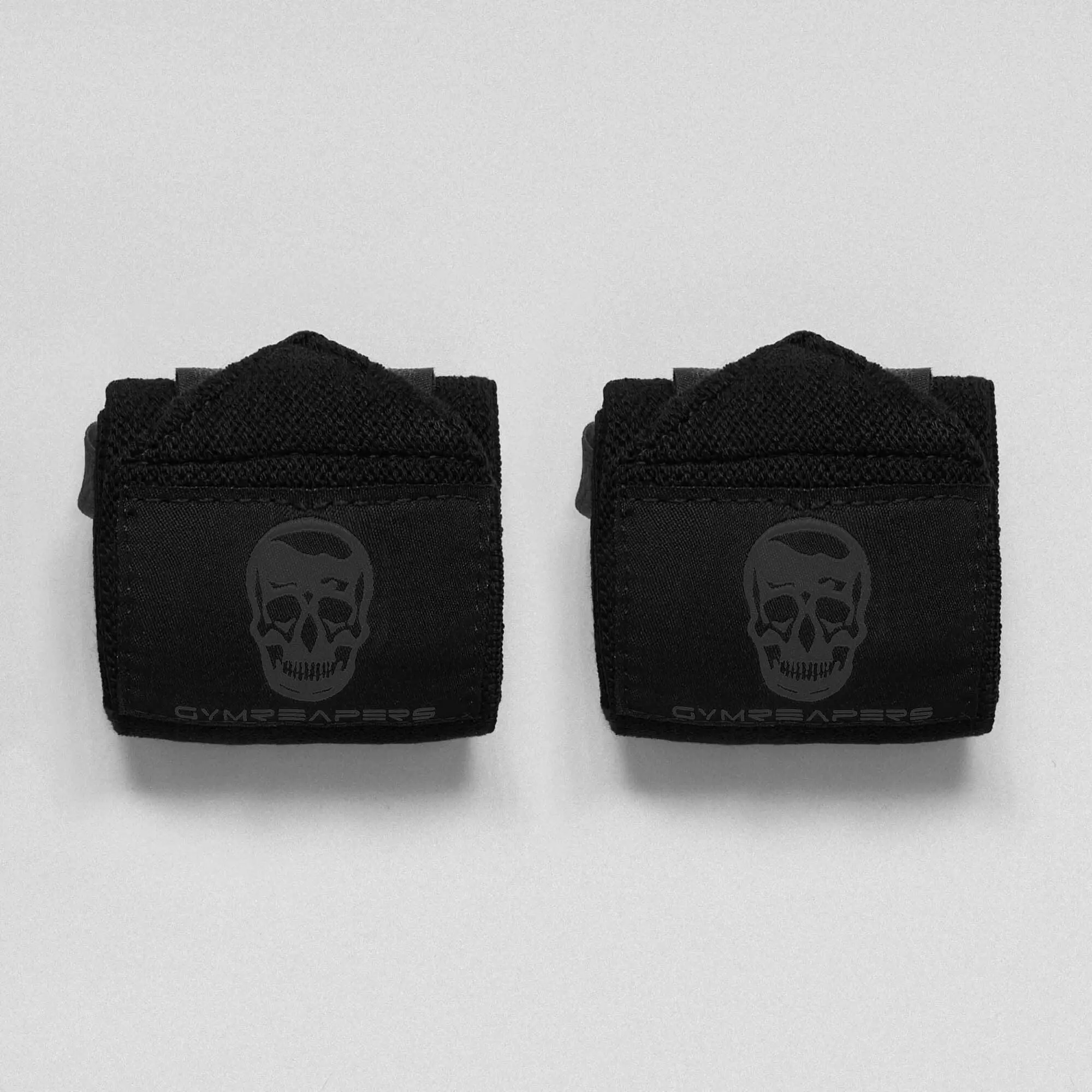 Gymreapers Black/Black 18 Inch Wrist Wraps - IPF, IPL, USPA & USAPL Approved