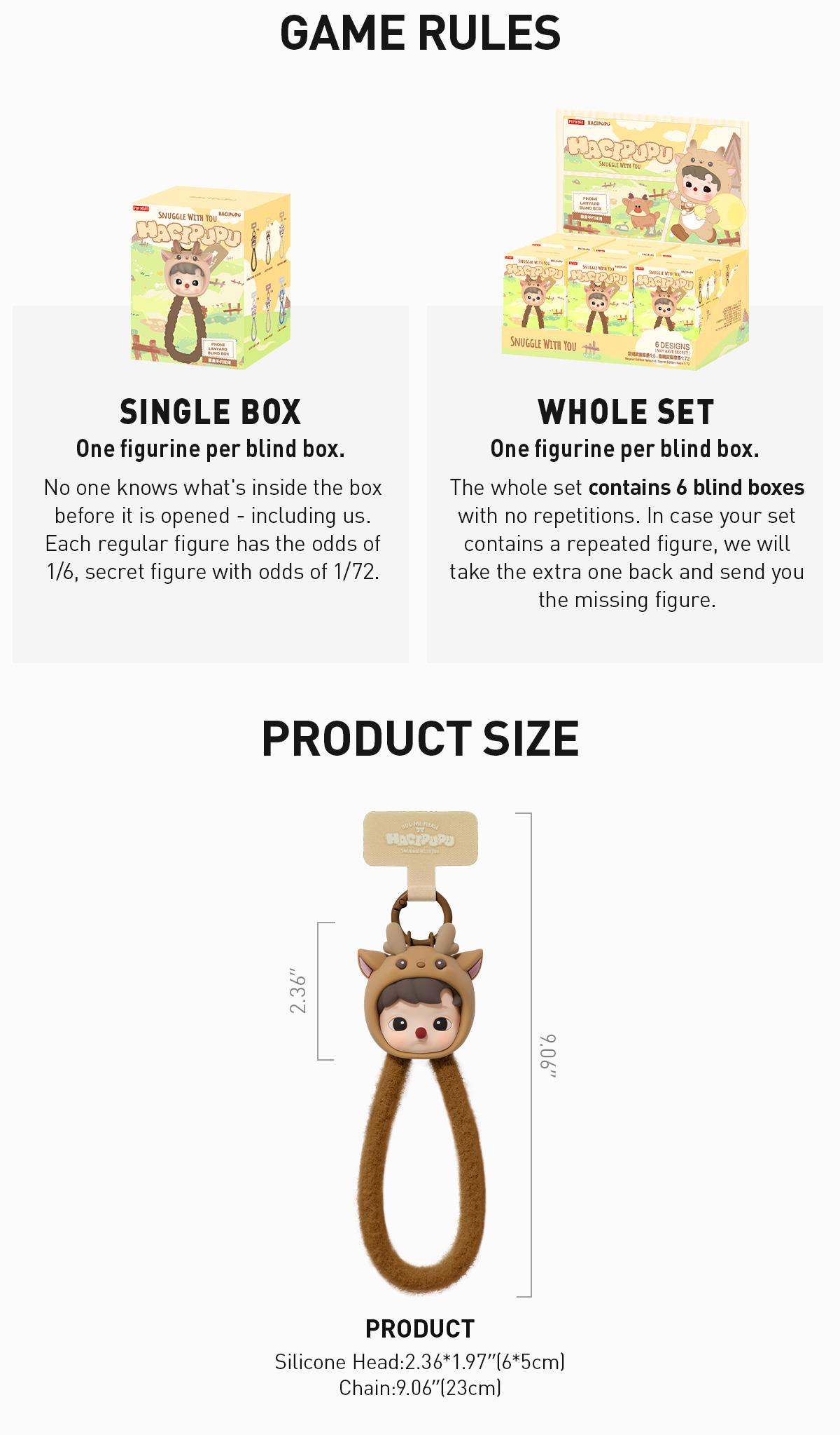 [Spanish]-HACIPUPU Snuggle With You Series – Caja Sorpresa de Correa para Teléfono