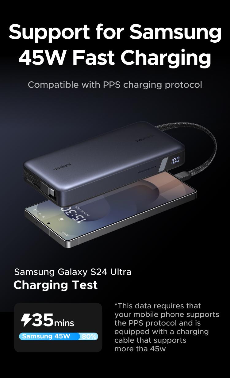 UGREEN 165W Power Bank, 25000mAh Laptop Portable Charger USB-C PD Fast Charging Laptop External Battery Pack for Dell,MacBook,HP,Asus,Lenovo,Steam Deck,Switch,iPhone,Galaxy, iPad and More，TikTokShopBlackFriday ,TikTokShopJumpstartSale