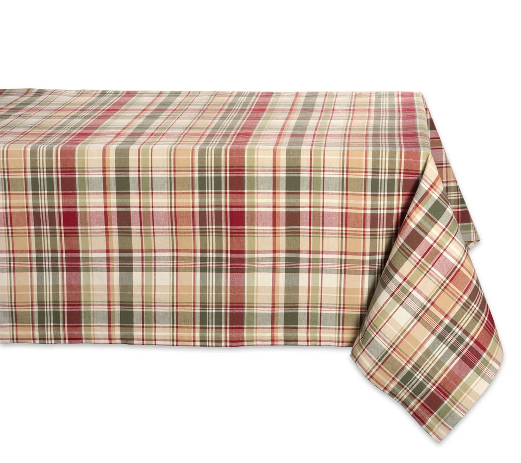 Design Imports Give Thanks Plaid Tablecloth 60"x84"